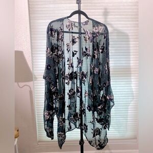 Revolve Velvet mesh bikini coverup.